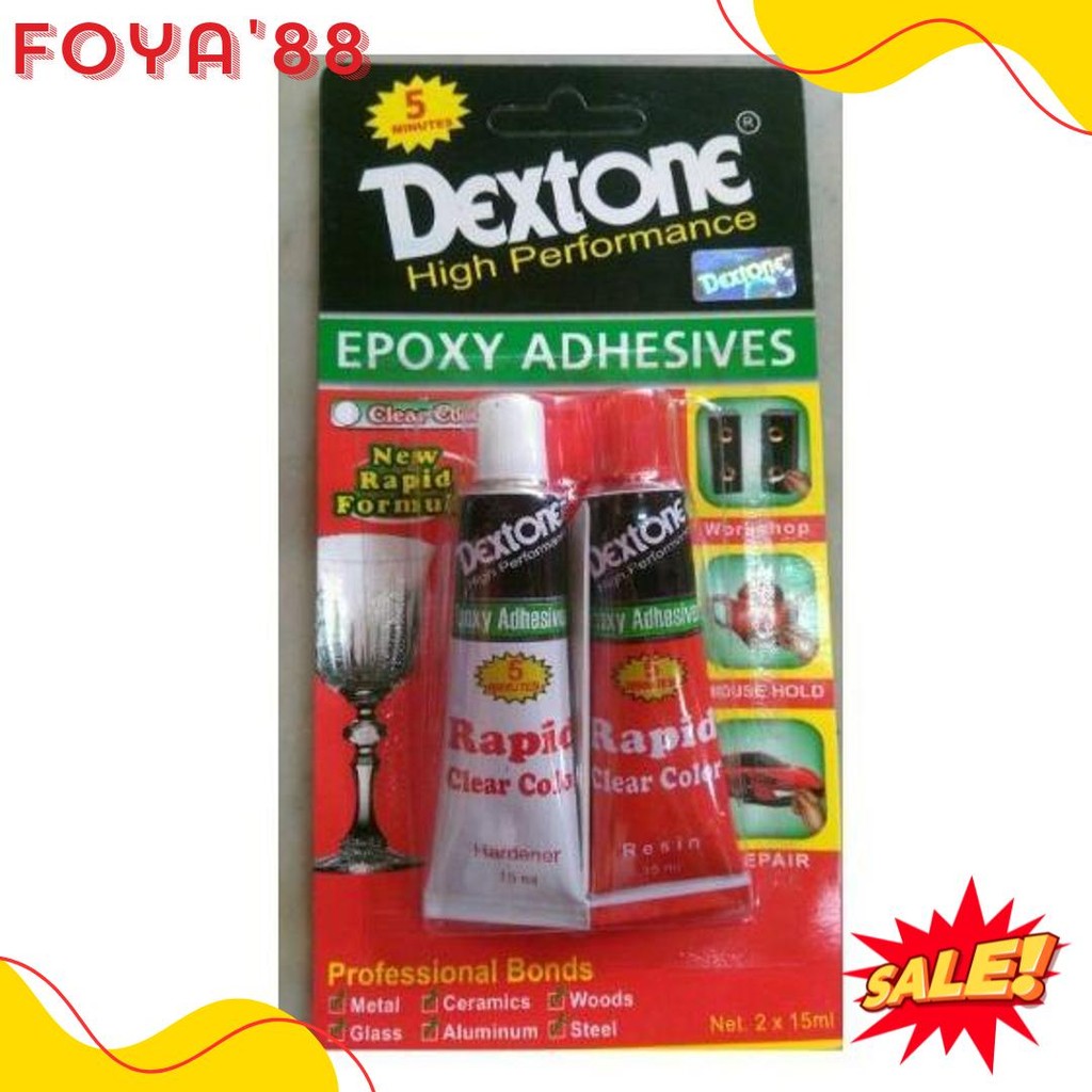 

Lem Epoxy Dextone Rapid 5 Menit Clear Color 30 Ml Lem Campur Serbaguna Diskon