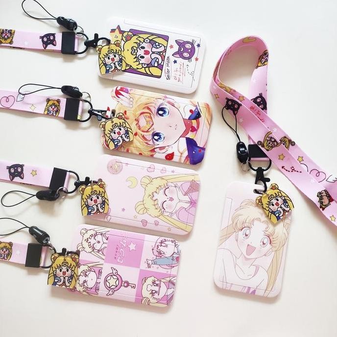 

READY ID Card Holder Name Tag Lanyard / Kalung Kartu Cute Sailor Moon Lucu 2 NEW