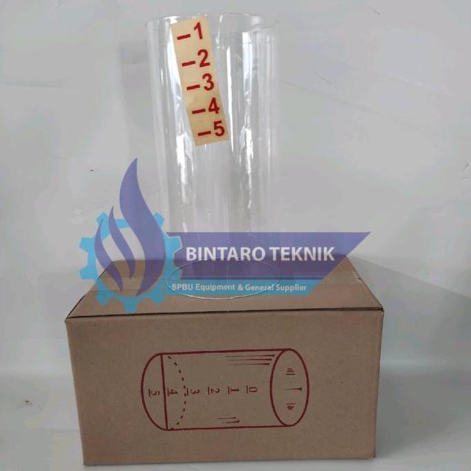 Promo Tabung Kaca Pengganti Pertamini Pom Mini Manual 5L Engkol Kuat Tebal