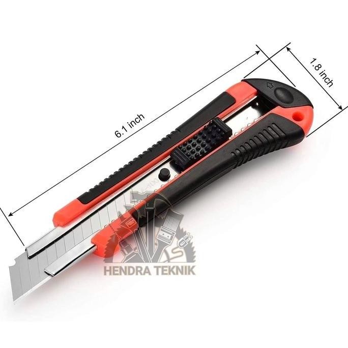 

KNH - PISAU SILET CUTTER 18mm KATER LAPIS KARET BONUS 2 PC ISI MURAH