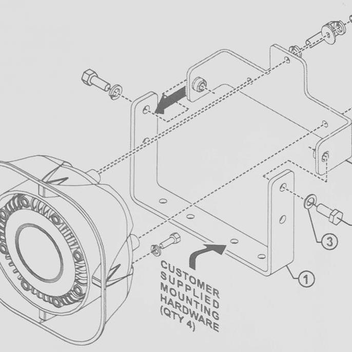 Bracket Orinal Whelen SA 315P
