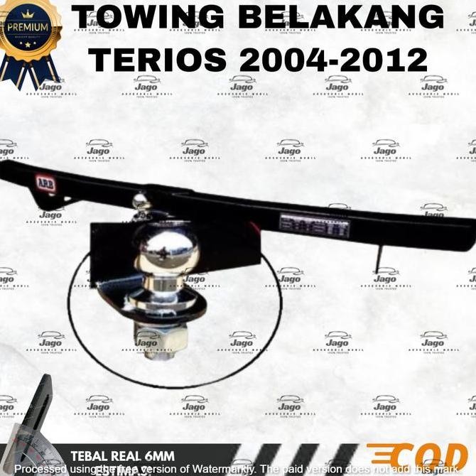 BUMPER BESI DEPAN BELAKANG PELINDUNG BEMPER MOBIL TERIOS 2004-2012