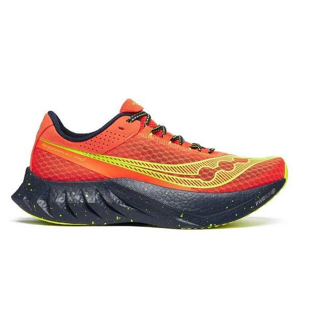 Saucony Men's Endorphin Pro 4 Road Ruuning Shoes (Pepper/ Navy)
