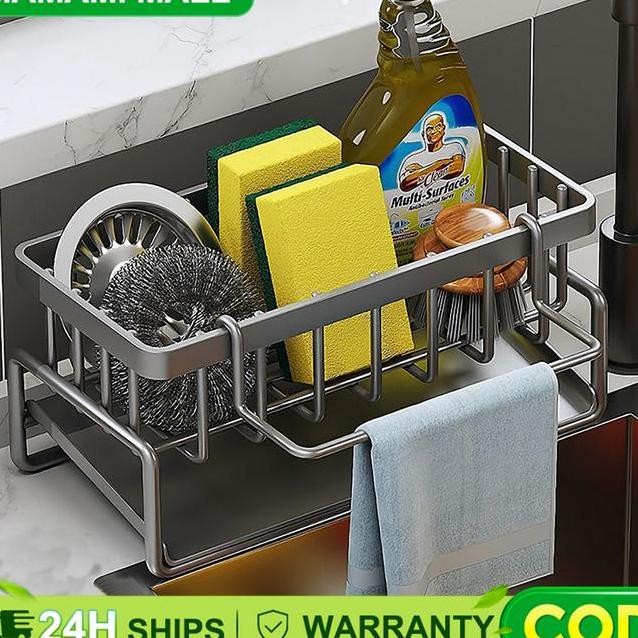 Ma Rak Cuci Piring Rak Bumbu Dapur Rak Pengering Sponge Sabun  Rak Kamar Mandi Stainless Rak Dinding