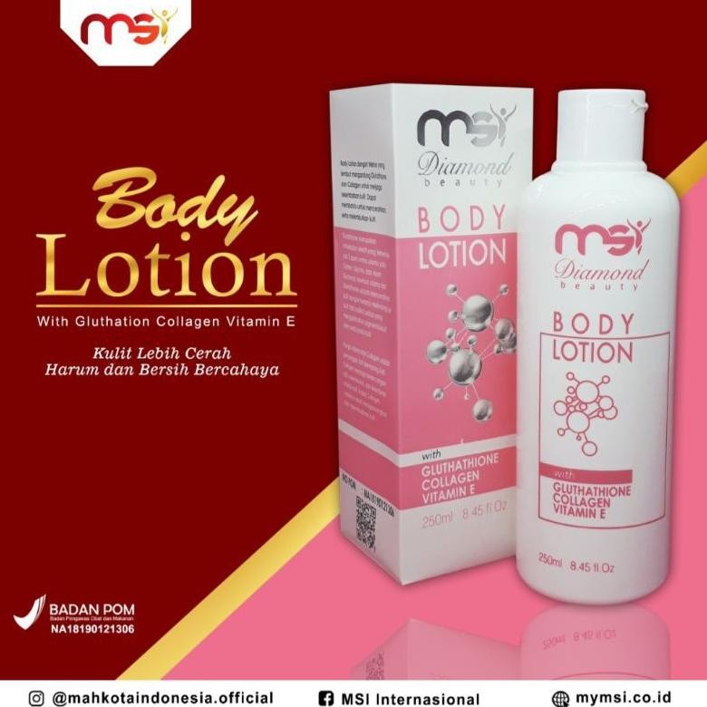 Ready Paket Hemat Msi Diamond Beauty Face Mist + Glowing Serum + Bamboo Charcoal + Body Lotion All S