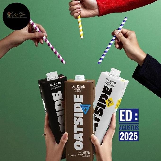 

Oatside Susu Oat Milk Gandum 1L 1 L Liter 1000Ml 1000 Ml Halal Best Seller