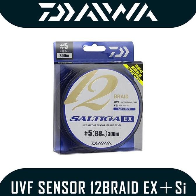 Tersedia Senar Pancing PE Daiwa UVF Saltiga Sensor 12 Braid ExSi 300m