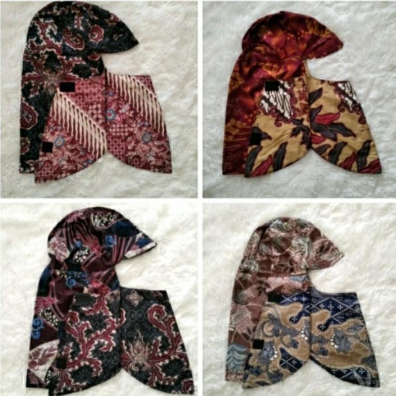 Topi Las Batik Mancing Sebo Kerpus Proyek Pelindung Kepala