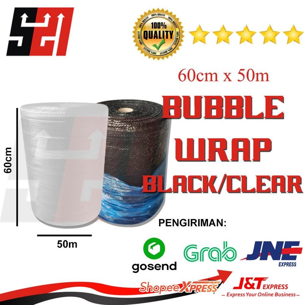 

Produk Baru!! Bubble Wrap 60cm x 50m Roll Sedang Plastik Gelembung Bening