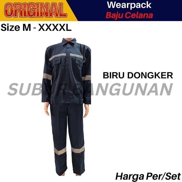 Wearpack Safety / Setelan Baju Celana Kerja / Wearpack Pisah Original Dan Terpercaya