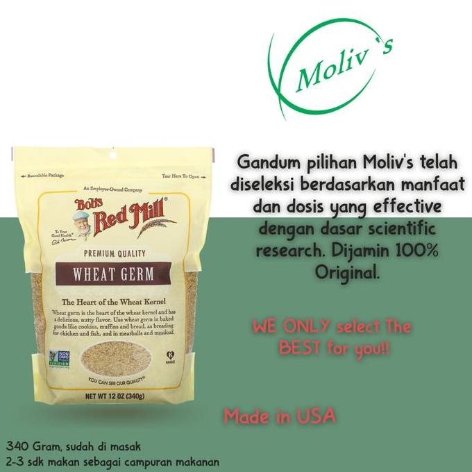

Bob'S Red Mill Gandum (Wheat Germ) Premium Quality 340G Terbaru
