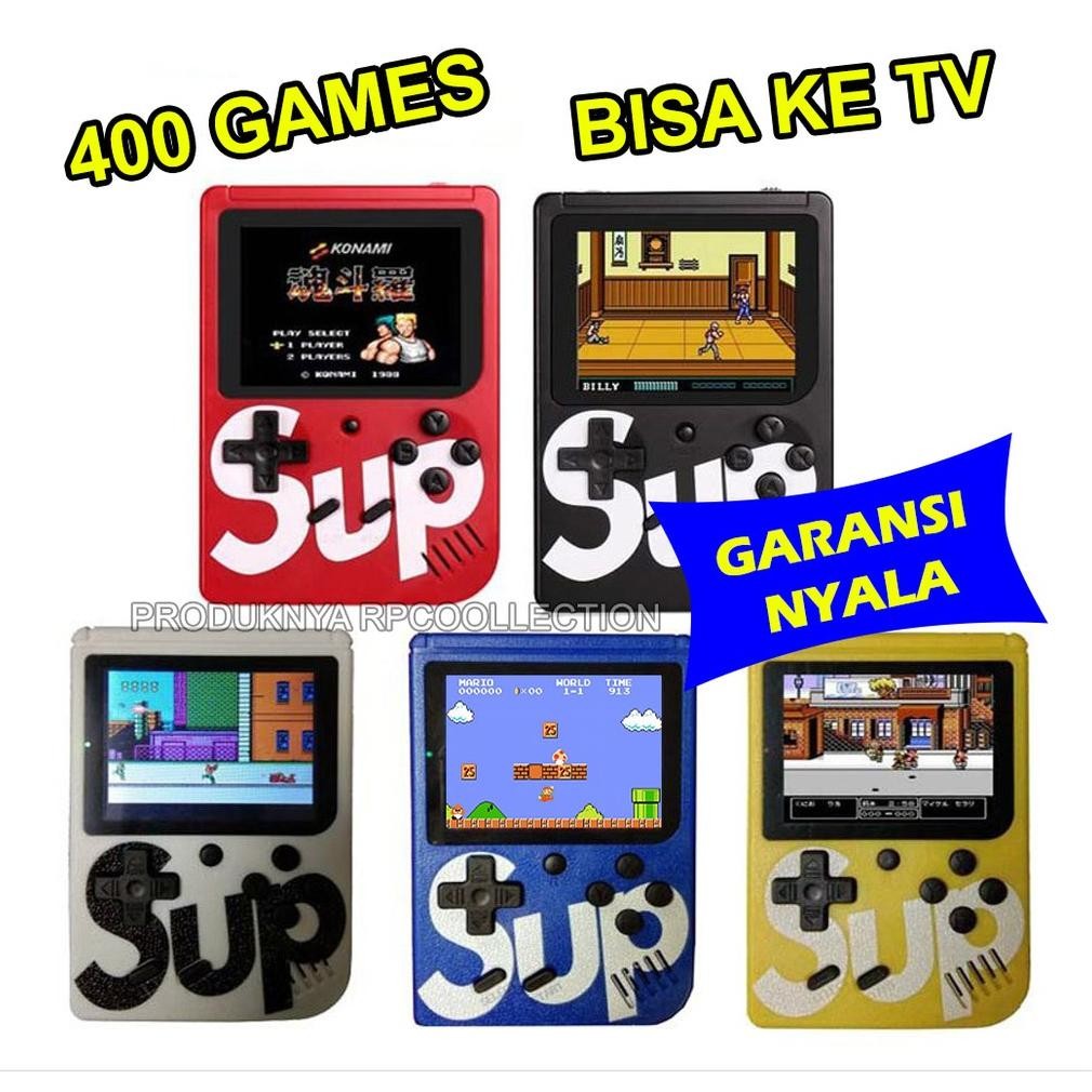 GAMEB0Y Gimbot Bisa ke TV isi 400 Game Baterai Cas Awet Game Retro Portable Mainan Anak