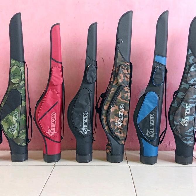 Tersedia tas pancing hard case kaku kantong 2 60cm _200cm di lafisi fiber (mangkuk) bisa cod Joran