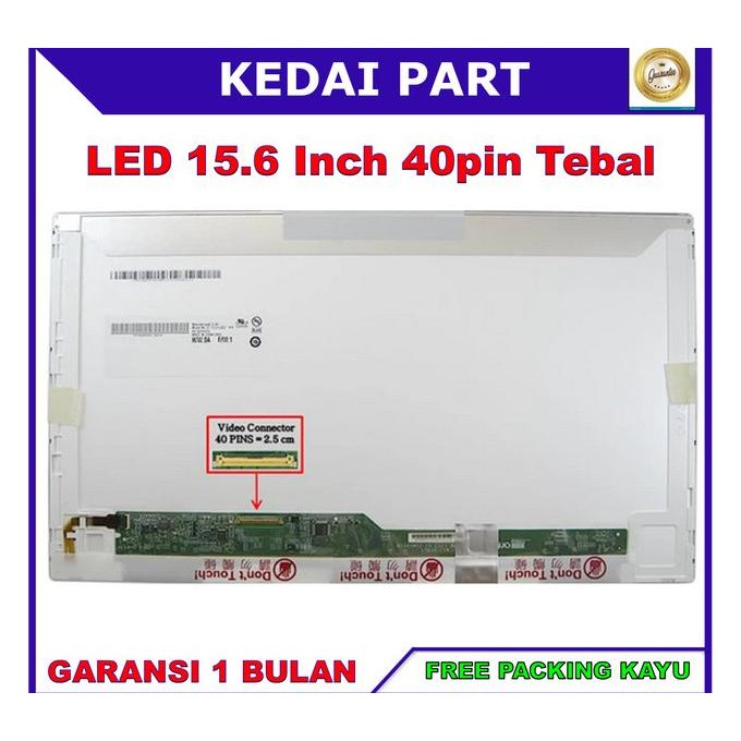 LCD LED Lenovo Thinkpad T510 T530 T530I T530S L540 15.6 40 Tebal