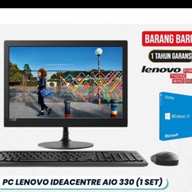 PC ALL IN ONE LENOVO 330-20AST AMD A6-9200 RAM 8GB SSD 256GB WINDOWS10