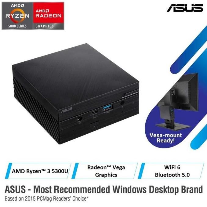 Mini PC Asus PN51-S1 BB5300U-MT AMD Ryzen 3 5300 - BareBone AMD 5300