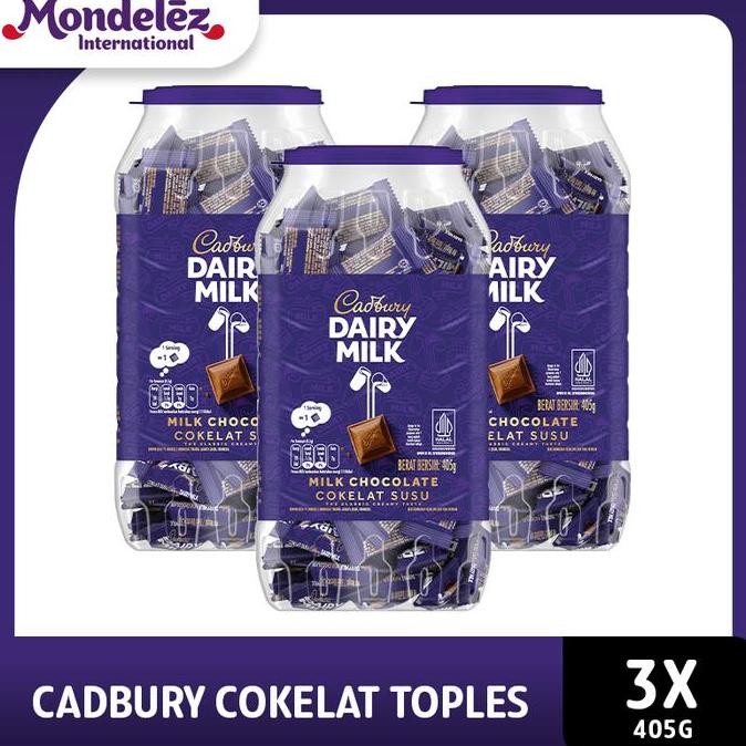 

Cadbury Dairy Milk Cokelat Neaps Jar Toples - 3 Packs