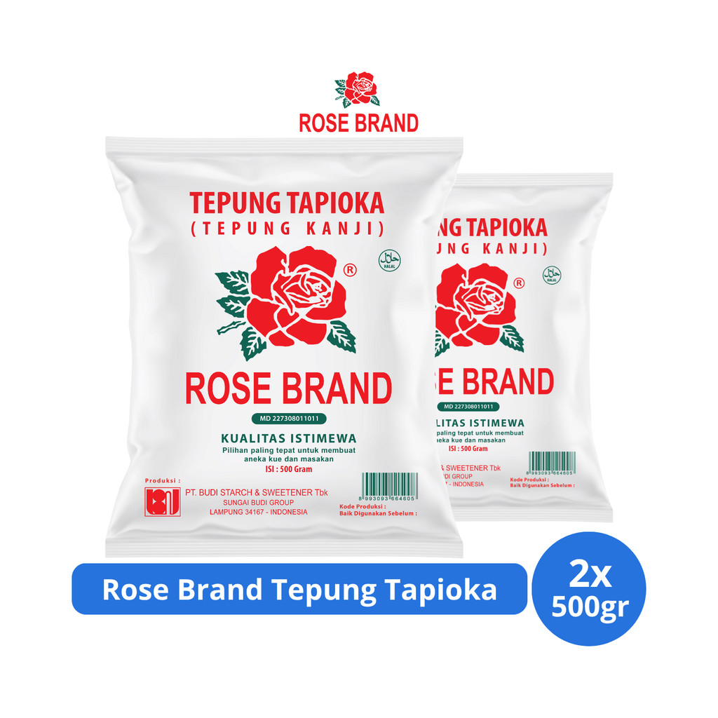 

Rose Brand Tepung Tapioka 500gr x 2 pcs