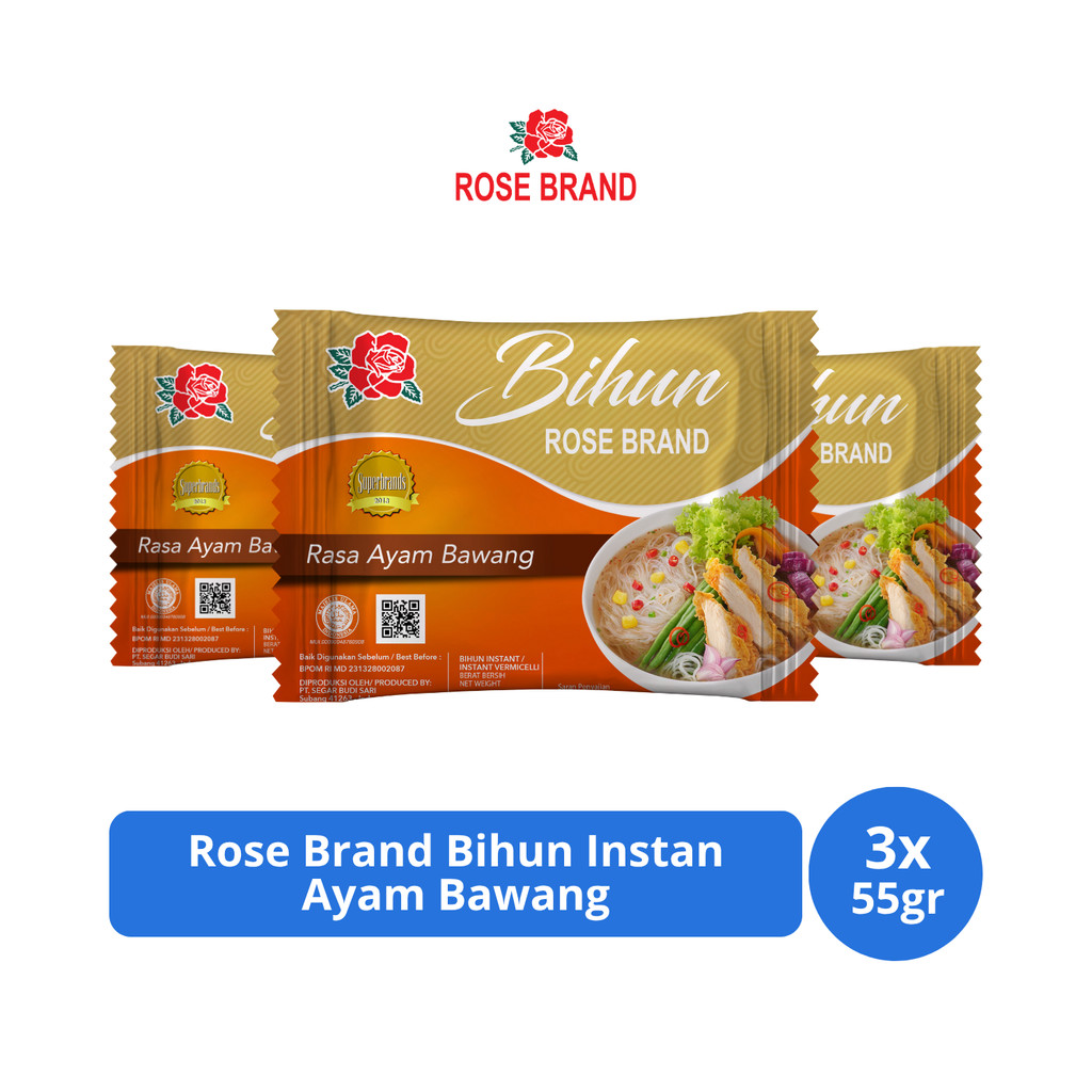 

Rose Brand Bihun Instan Ayam Bawang 55gr x 3 pcs