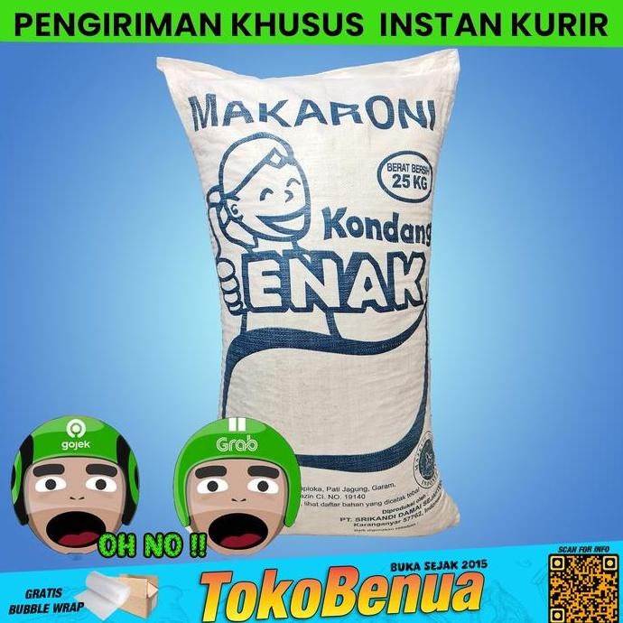 

Makaroni Mentah Bantet Kondang Enak 25 Kg Khusus Gojek Instan