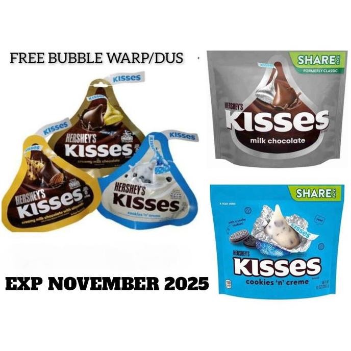 

Hershey Chocolate Kisses Milk / Almond / Cookies N Cream 146G
