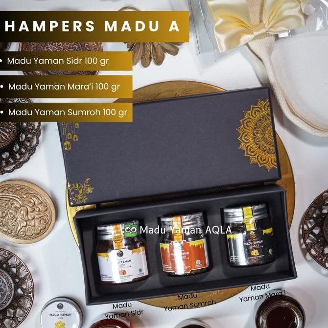 

Hampers Madu Paket B (Madu Habbatussauda, Marai, Sumroh) Gift Box