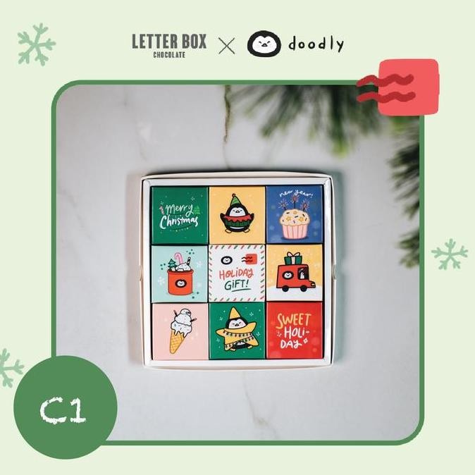 

Hadiah Natal - Letter Box Chocolate Christmas Gift 3X3