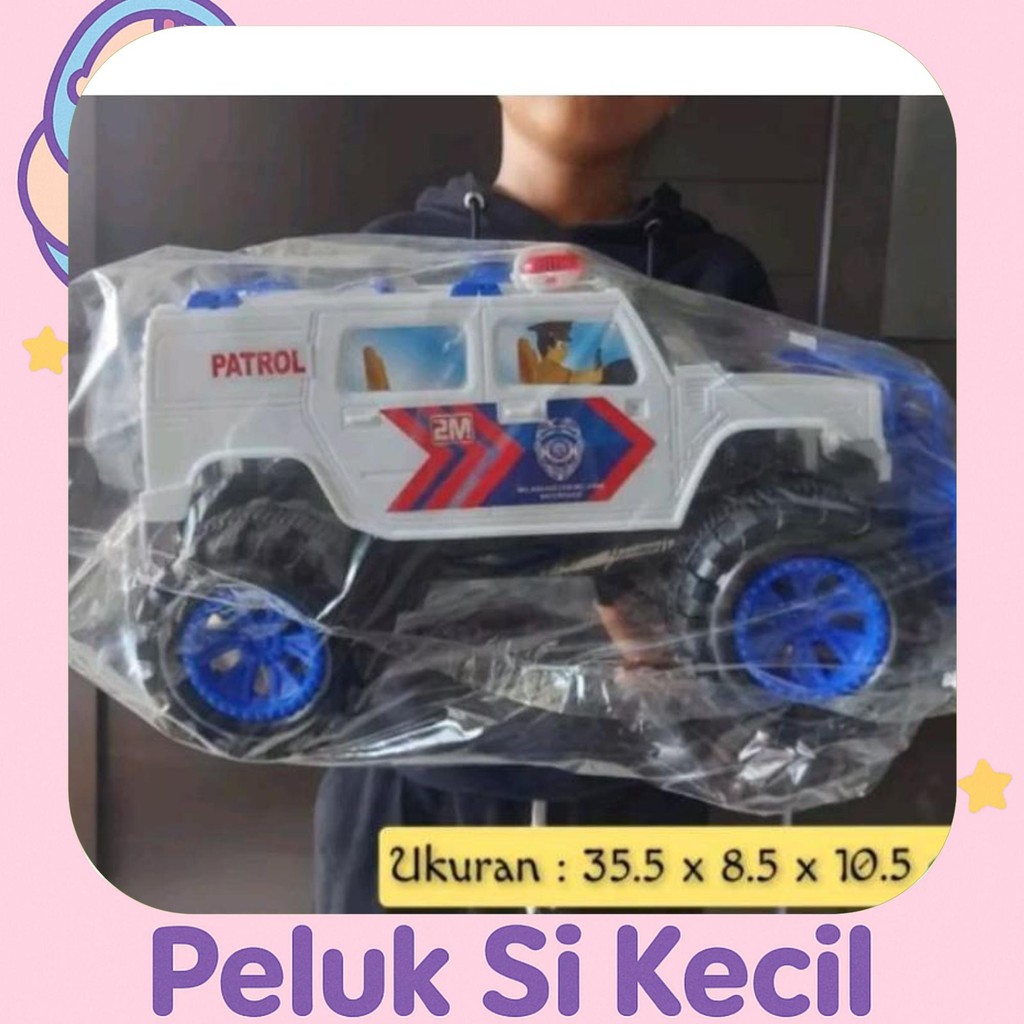 New Mainan Mobil Polisi Jeep Jumbo