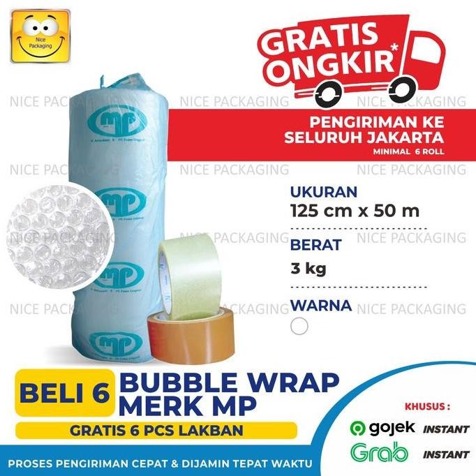 

ready stock [MP] Plastik Bubble Bening uk125cm x 50Mtr