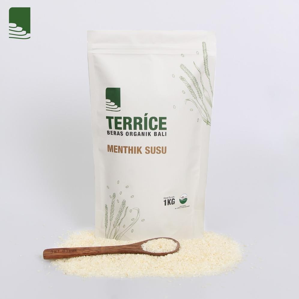 

ready TERRICE Beras Organik Tanpa Bahan Kimia Bali Menthik Susu Terrice 1Kg murah