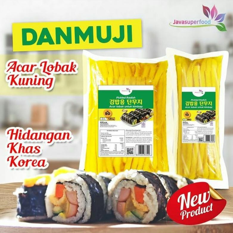 

ready Danmuji Stick & Slice Acar Lobak Korea 1,5 Kg | Untuk Kimbab murah