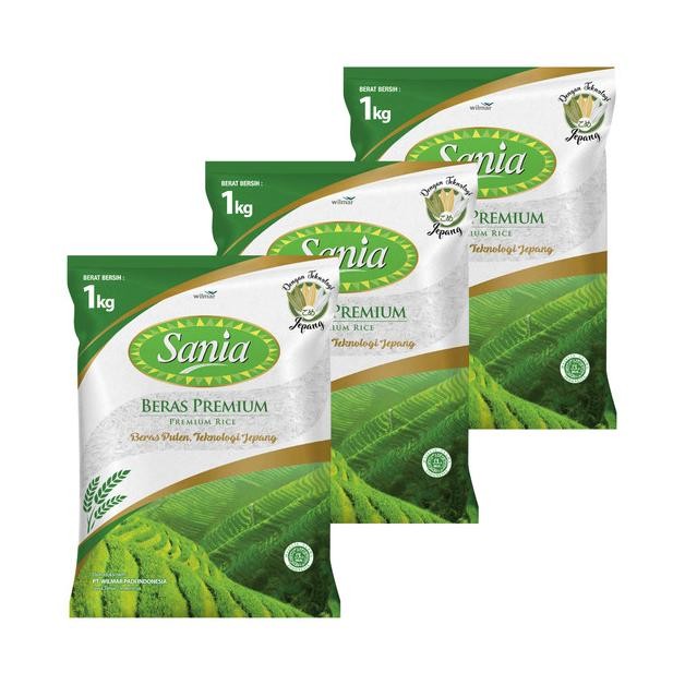 

ready Sania Beras Premium 1kg x 3 pcs murah