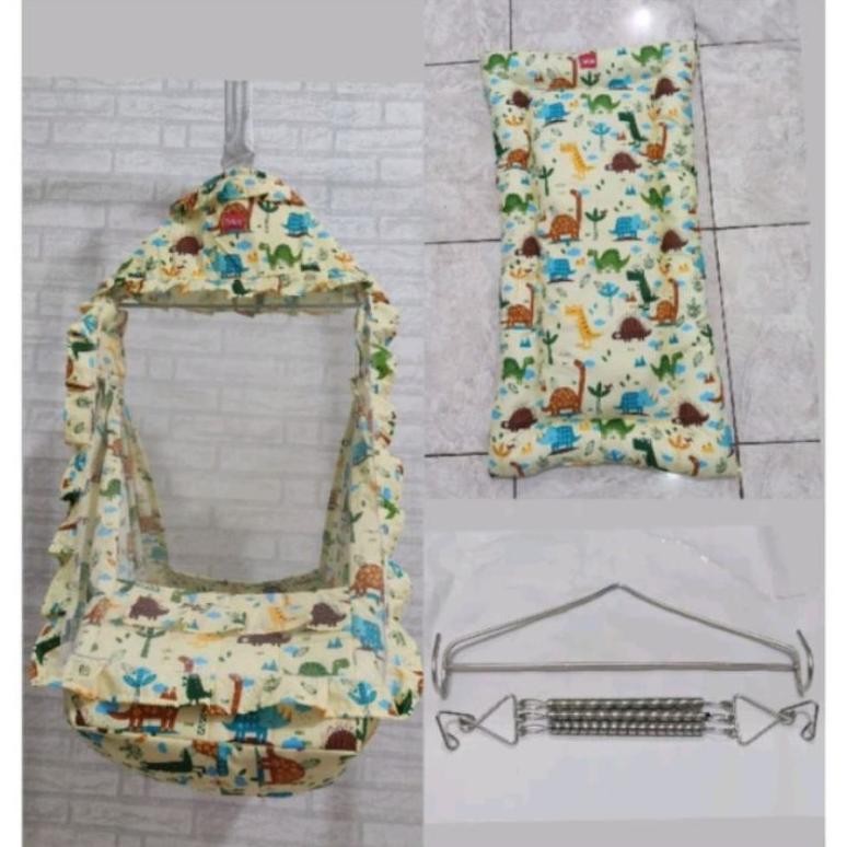 KAIN AYUNAN INSTAN BAYI 3IN1 DAN 5IN1 ( dapat kain ayun, kasur, kelambu, hanger dan 2 per ) AYUNAN B