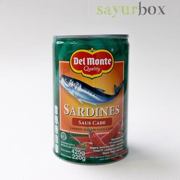 

ready Del Monte Sardines Chili Kaleng 425 gram Sayurbox murah