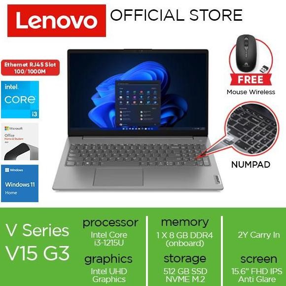 Lenovo V15 G3 IAP i3-1215U 8GB 512GB W11 OHS