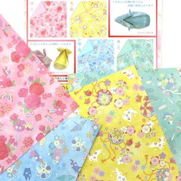 

baru [ORIGINAL JEPANG] Yuzen Chiyogami Paper Pack 15x15cm, Japanese Paper Pack Origami Paper Decorative Craft Paper for Scrapbooking Journaling, etc