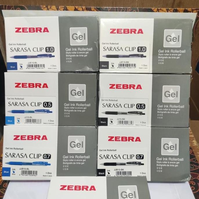 

Bolpen Gel Sarasa 0.5 0.7 1.0 Hitam Biru 1 Lusin