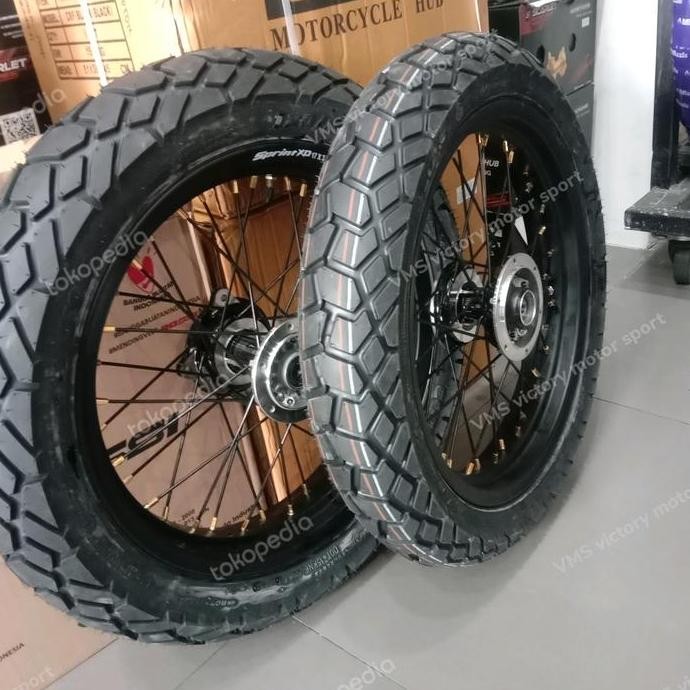 pekat velg Supermoto crf wr155 KLX D-Tracker ban dual purpose corsa