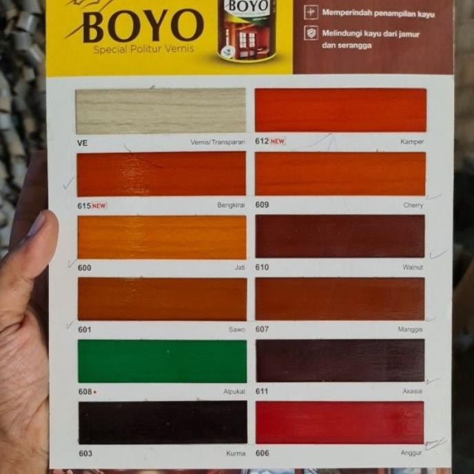 (Expert) CAT POLITUR PELITUR PLITUR VERNIS PERNIS KAYU BOYO 1 KG PERNIS KUSEN PINTU MEJA KURSI LEMAR