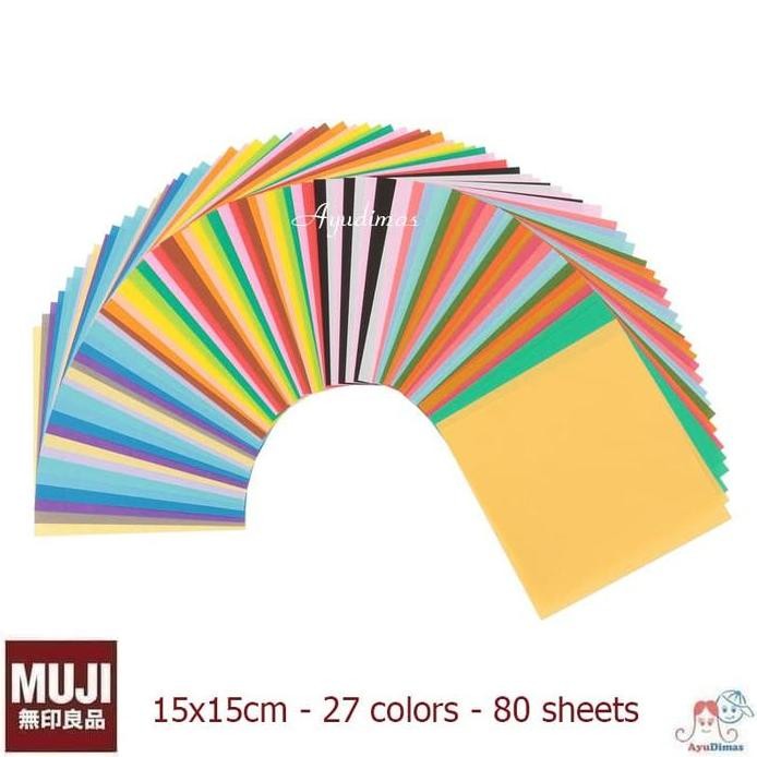 

baru MUJI - Japanese Origami Paper - kertas warna origami