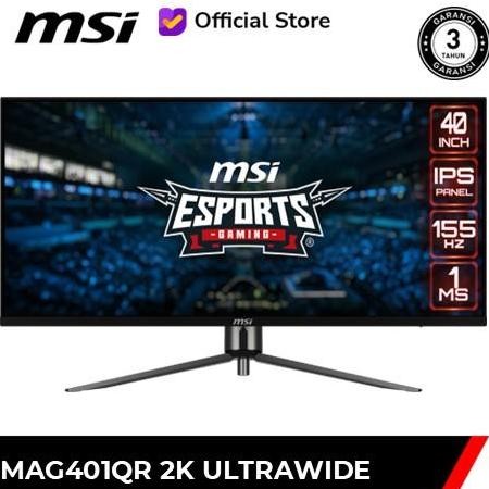 MSI MAG401QR 40" UWQHD 2K IPS Ultrawide Gaming Monitor [1440p, 155Hz]