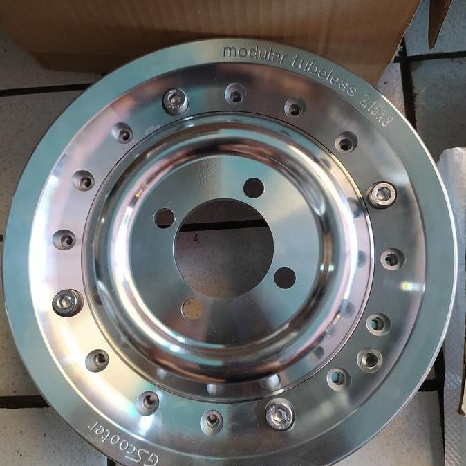 sepasang velg gs tubless modular ring 8 Vespa vbb Polish cakep
