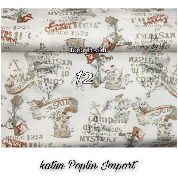 KATUN JEPANG MOTIF ANAK - KAIN KATUN JEPANG GARMENT - KATUN IMPORT murah