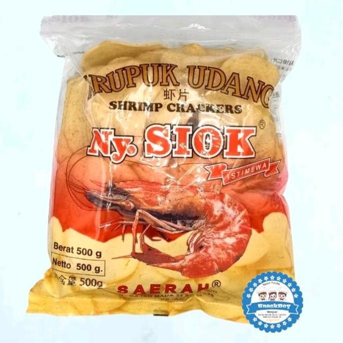 

Promo Kerupuk Udang Ny Siok Oval / Stik Keripik 500 Gr
