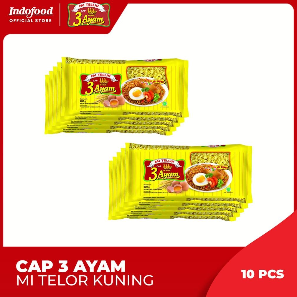 

ready 10 PCS - Cap 3 Ayam Mie Telor Kuning 200 Gr murah