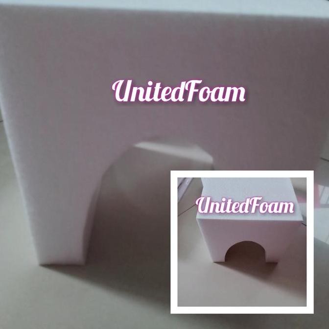 baru Styrofoam Dummy cake D18 x 18 cm dengan lubang /bolong terowongan /goa