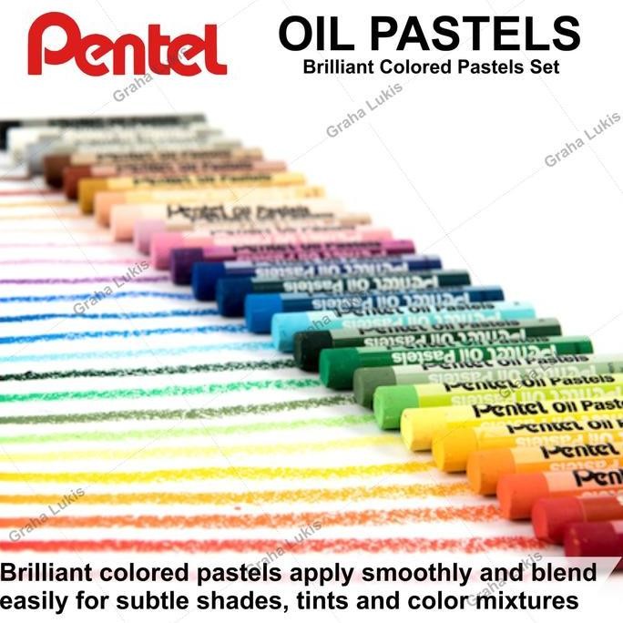 

ready Crayon Pentel Oil Pastels 25 warna