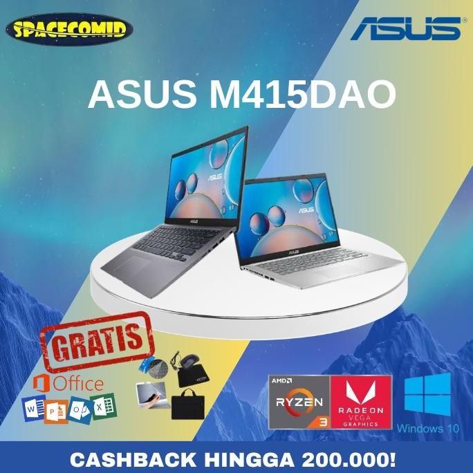 ASUS M415DAO [AMD RYZEN 3-3250U] 12GB RAM 512GB SSD 14INCH