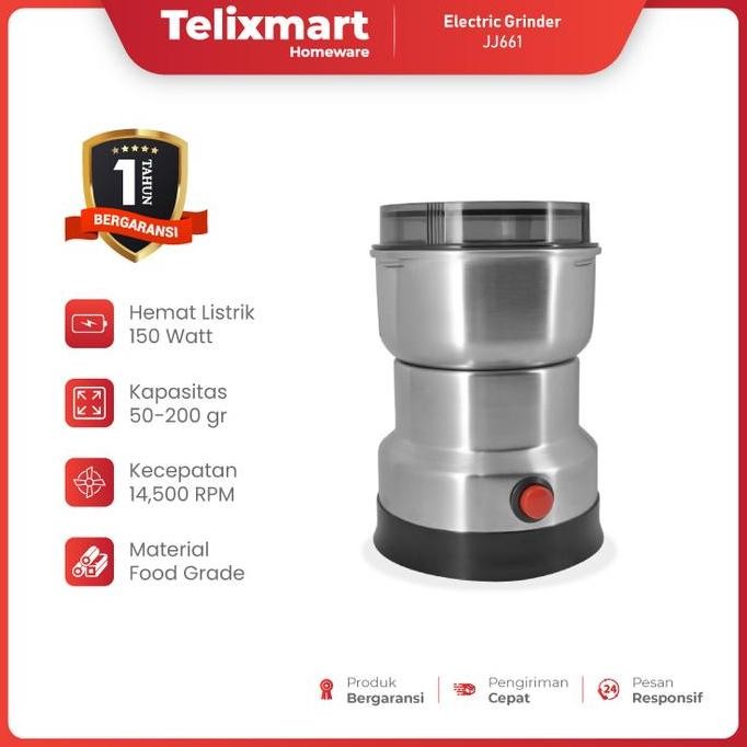 Grosir Grinder Mini Dorahomi Mesin Penggiling Kopi Blender Bumbu Kering Stainless Listrik