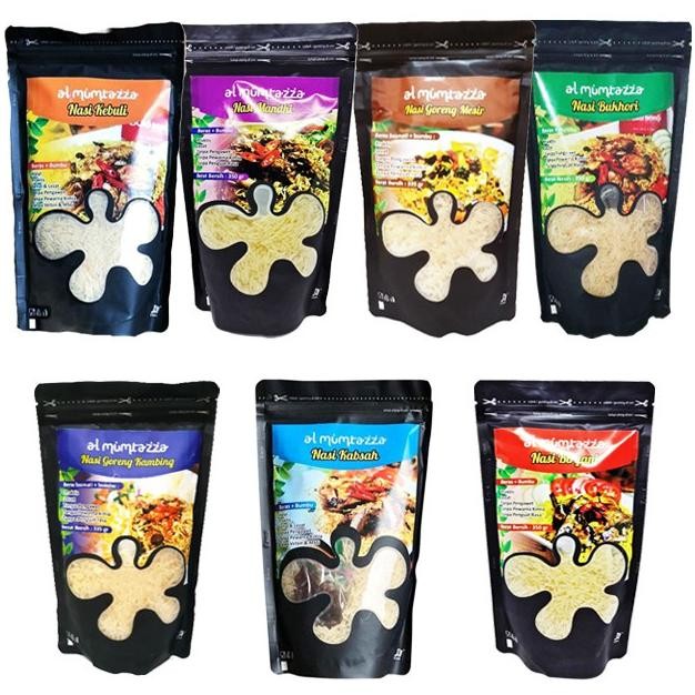 

ready Al Mumtazza - Nasi Besar Timur Tengah / Nasi Goreng Kambing / Uk Kecil 175 gram / Uk Besar 350 gram murah